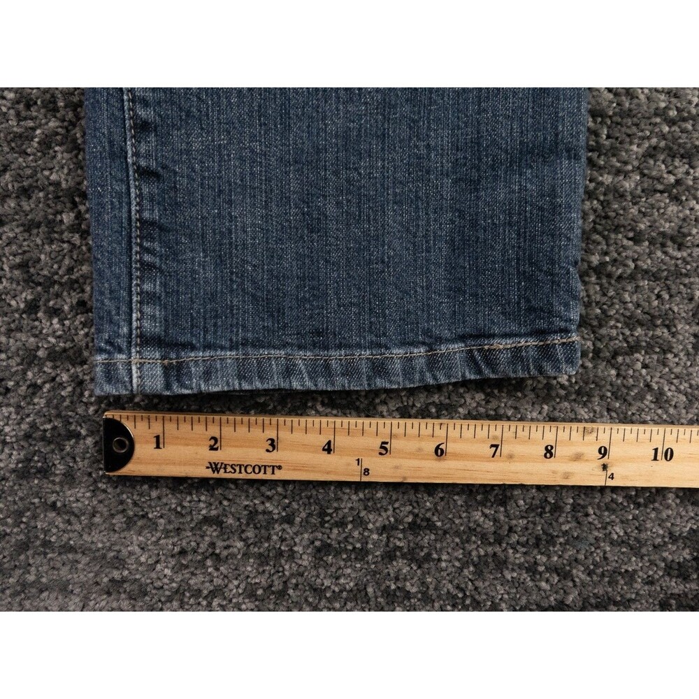 Chico's Jeans Womens 2 (31x30) Blue Straight Platinum Quartz RG Stretch Denim - Picture 10 of 13